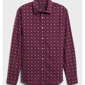 Banana Republic Untucked Slim-Fit Cotton Shirt